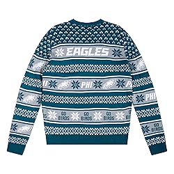 FOCO Standard NFL Big Logo Ugly Sweater, Team Color