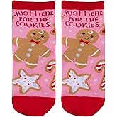 Stephen Joseph, Unisex Kids Crew Toddler Holiday Socks Gingerbread, Medium