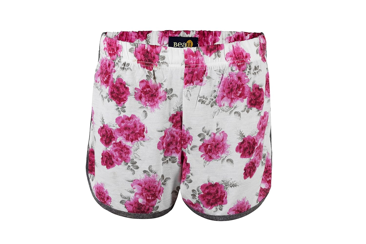 beau, women's shorts with piping made from organic cotton, rose pink