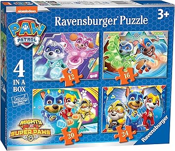 Ravensburger Paw Patrol - 4 puzzle en una caja, 12-16-20-24 piezas, para niños 3+ años (03029): Amazon.es: Juguetes y juegos