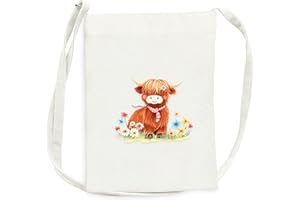 BJDAMAI Mini Canvas Bag for Teens Kids Girls, Small Purse with Shoulder Strap Holds Phone Wallet Keys Lipstick Coin!