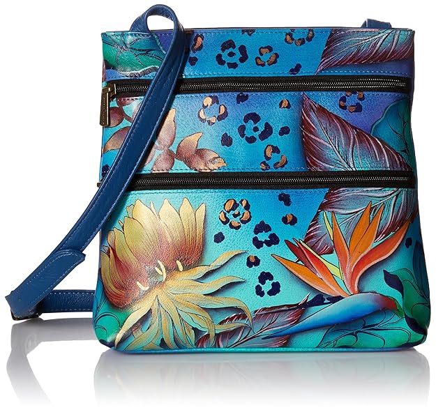 Anuschka Handgemalte Leder Luxus Handtasche Damen - 447 Tropical Dream, umhängetasche