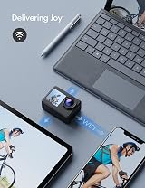 WOLFANG GA200 Action Camera 4K 24MP WiFi Dual Screen 40M Waterproof EIS Mic view 6