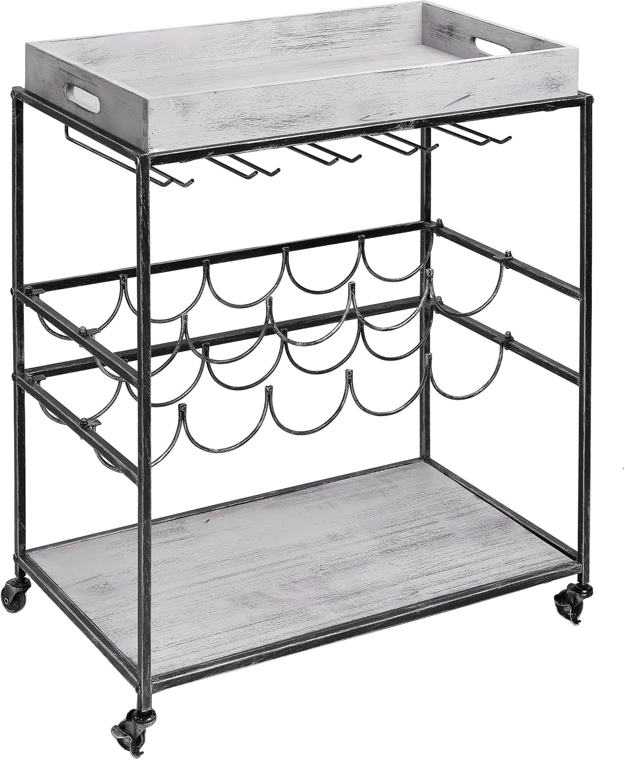 bar serving carts on Amazon Com Old Dutch Avalon Wine And Serving Cart Antique Pewter Barnwood Gray 28 X 16 X 32 Kitchen Dining