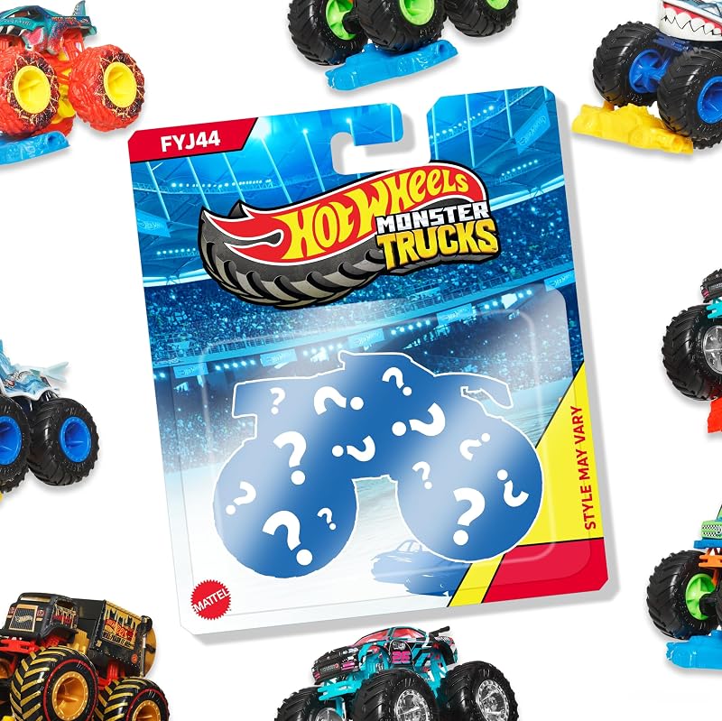Hot Wheels Monster Trucks Set 1:64 Scale Die-Cast Truck & Crushable Car FYJ44