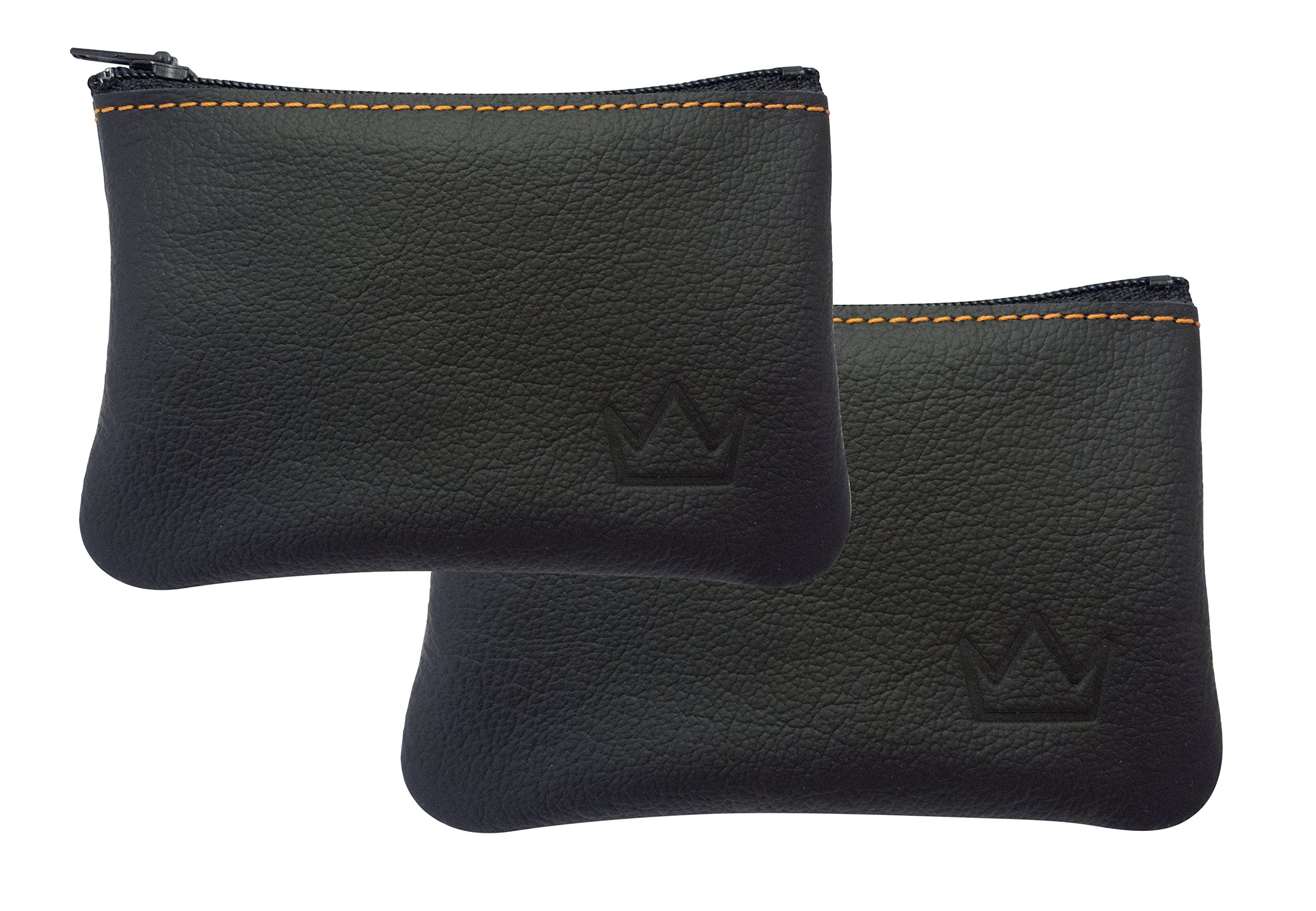 Lederprinz® Key Case Genuine Leather 3 Year Extended Warranty Nappa Leather Handmade, Black - double pack (15% price advantage), 10,5 x 7 x 1 cm, Key case