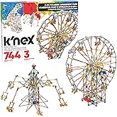 K’NEX Education STEM Explorations: 3-in-1 Classic Amusement Park Building Set – Multicolor & Motorized, Creative-Learning Con