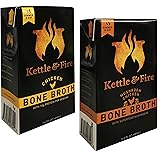 "Kettle & Fire Chicken Bone Broth and Mushroom Chicken Bone Broth Pack of 2 16.2 FL OZ