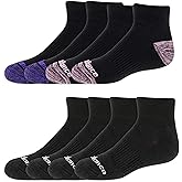 New Balance Kids' Performance Cushioned Low Cut Socks (8-Pairs)