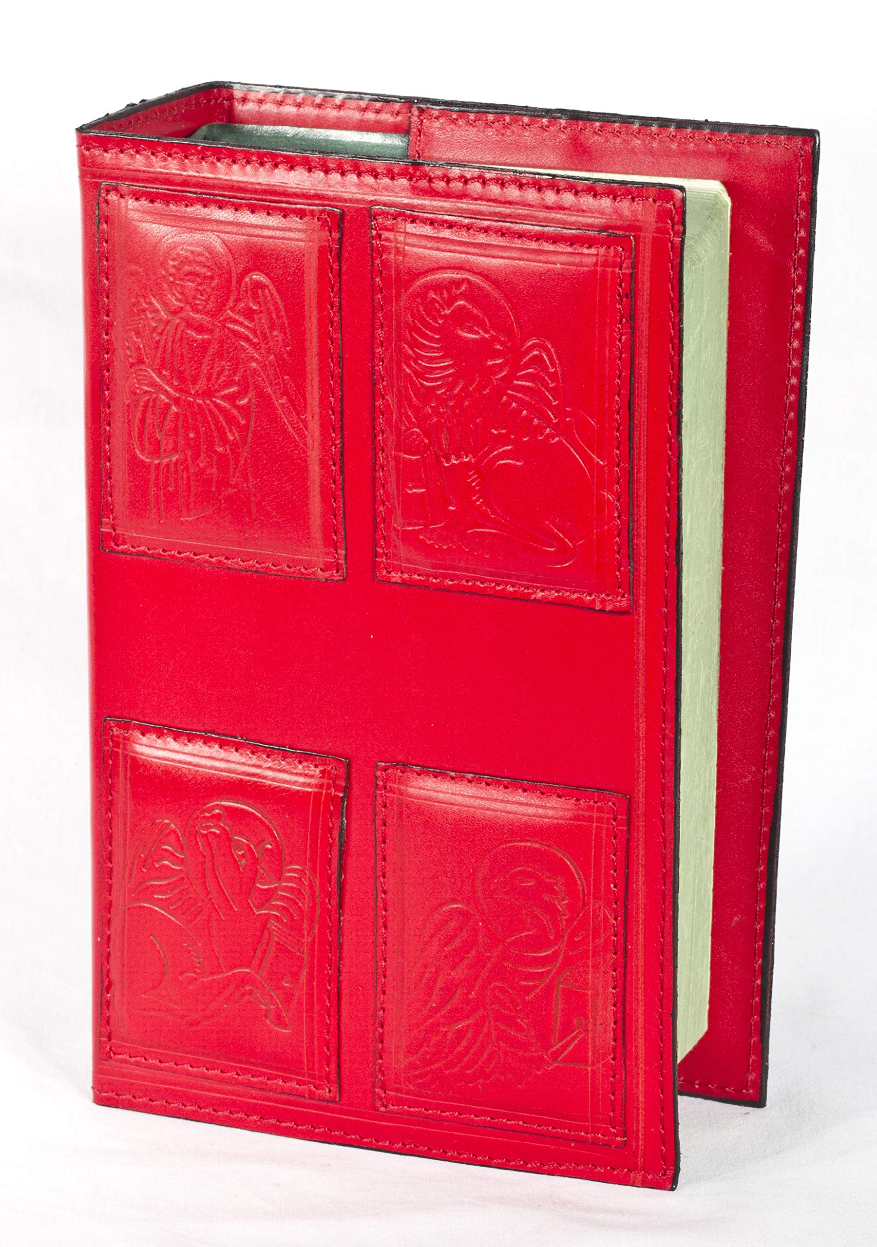 Adriatica Leather Goods Leather Cases for Jerusalem Bible EDB red