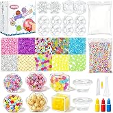 DIY Stress Ball Making Kit &ndash; 12 TPR Skins &ndash; Immersive ASMR Squishy Craft Kit &ndash; Crunchy &amp; Relaxing Handmade Make Your Own Fidget Stress Balls for Adults