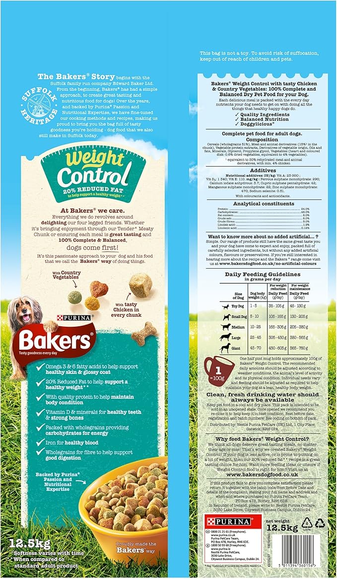 bakers weight control dry dog food