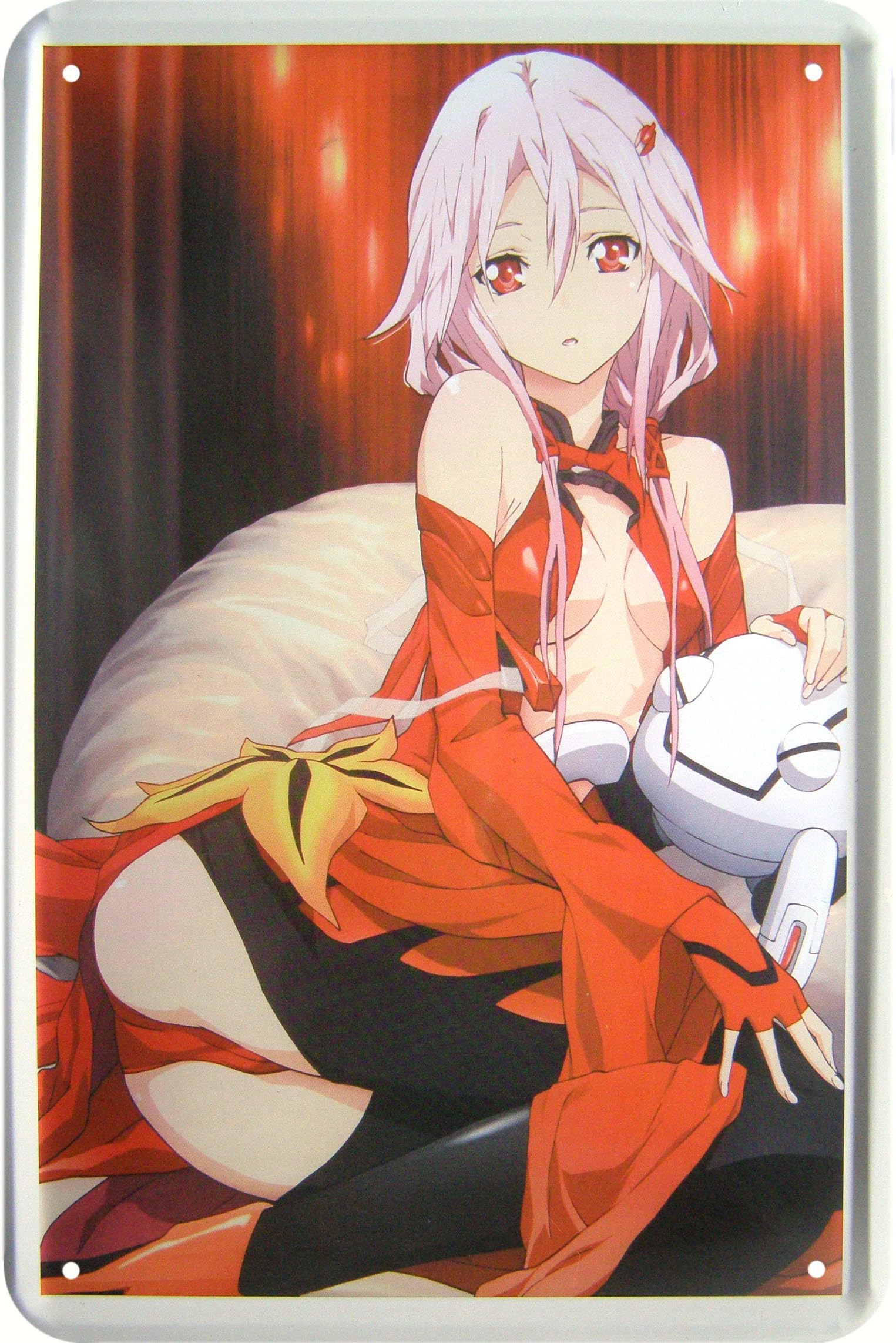 Decorative Tin Sign with Japanese Manga Design