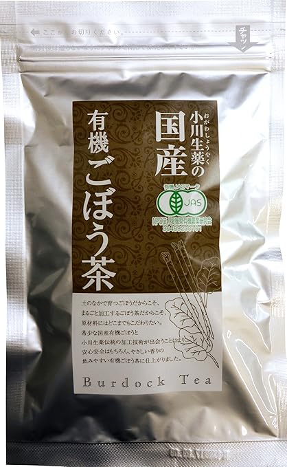 小川生薬 国産有機ごぼう茶 1.5gx12p×4袋