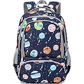 abshoo Lightweight Elementary School Backpack For Boy Kindergarten Boys Bookbag Solar System Kids School Bags (Space Planet)