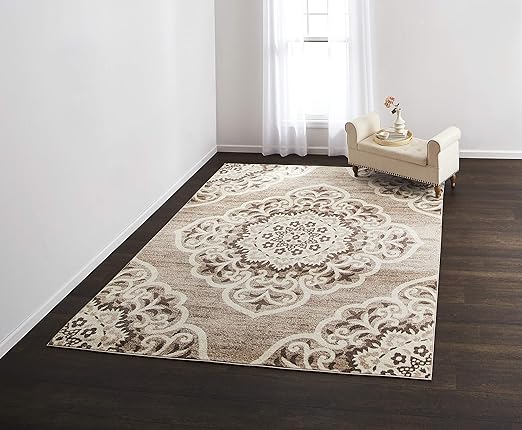 Amazon Com Vcny Home Tyr Aru 04x6 Ho Taupe Area Rug 4x6 Taupe Home Kitchen
