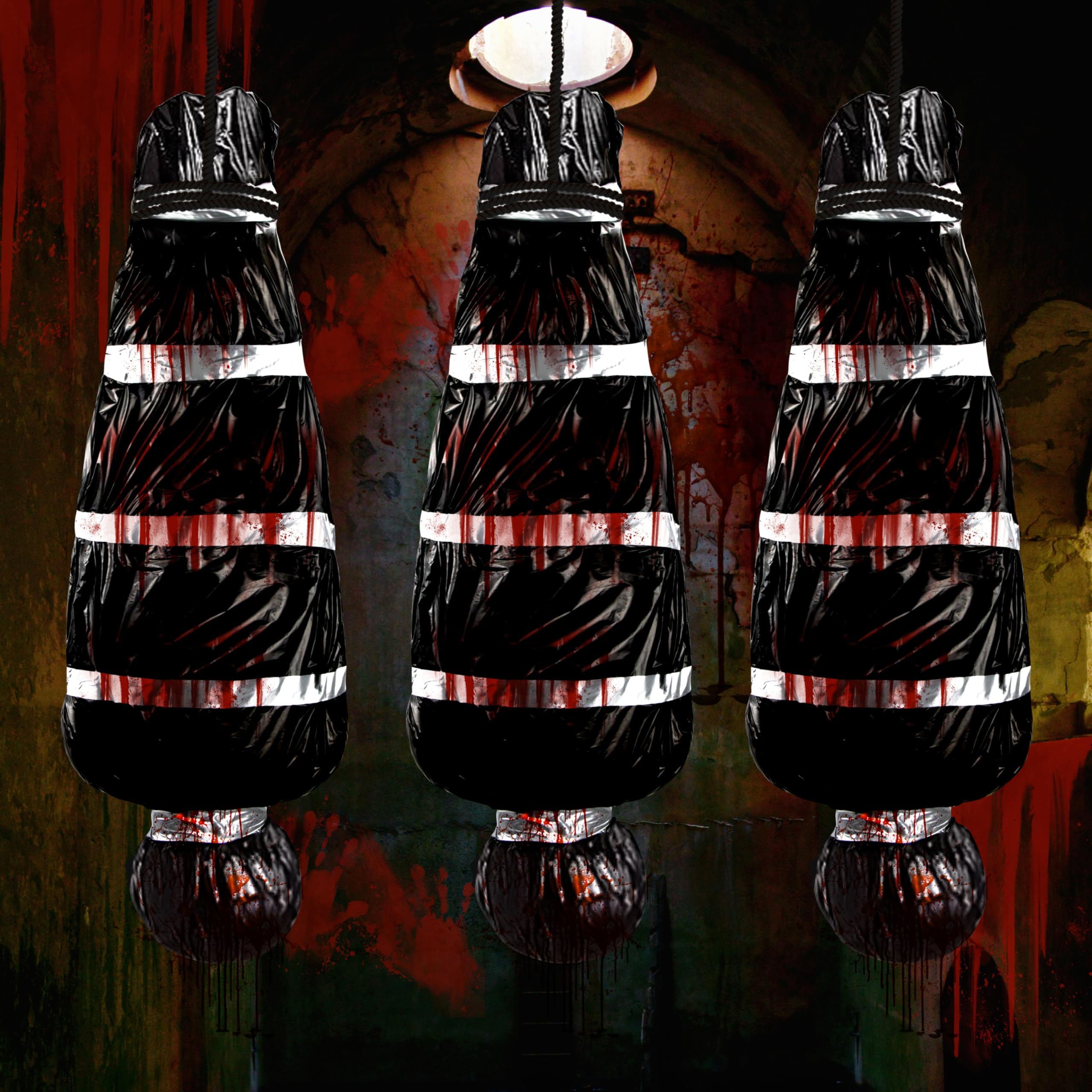 Photo 1 of 3 Set 5ft Hanging Props Halloween Decorations, Inflatables Decorations, Scary Halloween Outdoor Prop Creepy Haunted House Decor