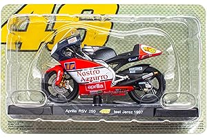 OPO 10 - Motorcycle 1/18 of The Doctor Valentino Rossi #46, Reproduction Compatible with Aprilia RSV 250 - Test Jerez 1997 - VR036