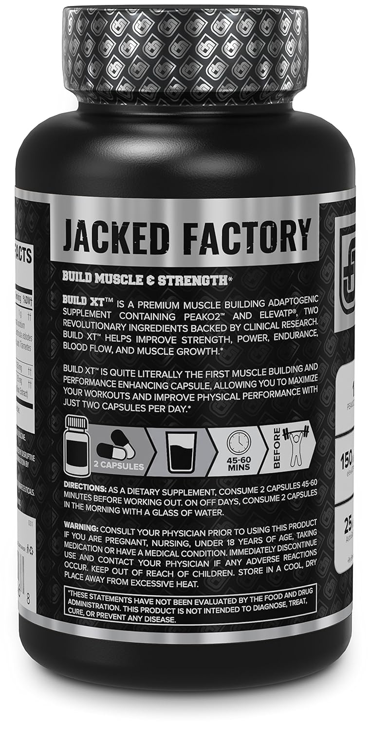 and Featuring | Growth \u0026 ... Muscle   - elevATP Builder Powerful Muscle Daily for Strength Muscle Ingredients Build-XT 60 - Supplement Building Peak02