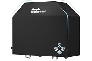 Simple Houseware 58 in. Heavy-Duty BBQ Gas Grill Cover, 600D Polyester Waterproof, Weather-Resistant