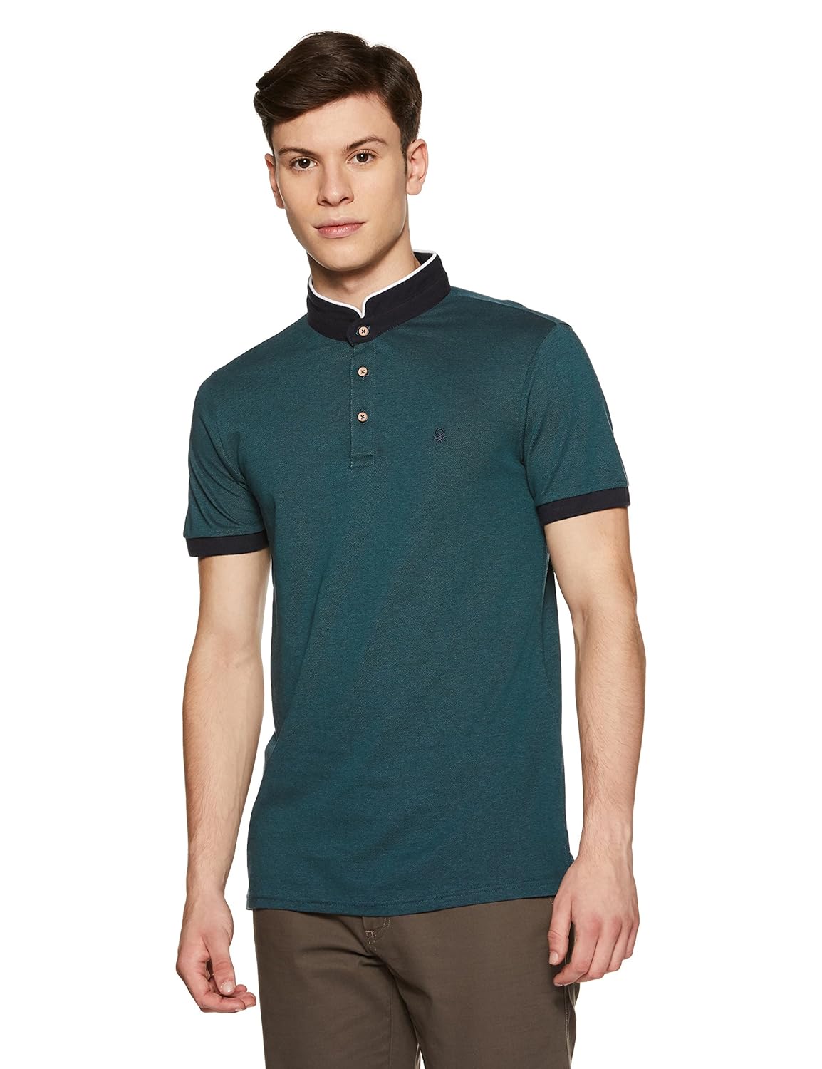 united colors of benetton men's striped regular fit polo