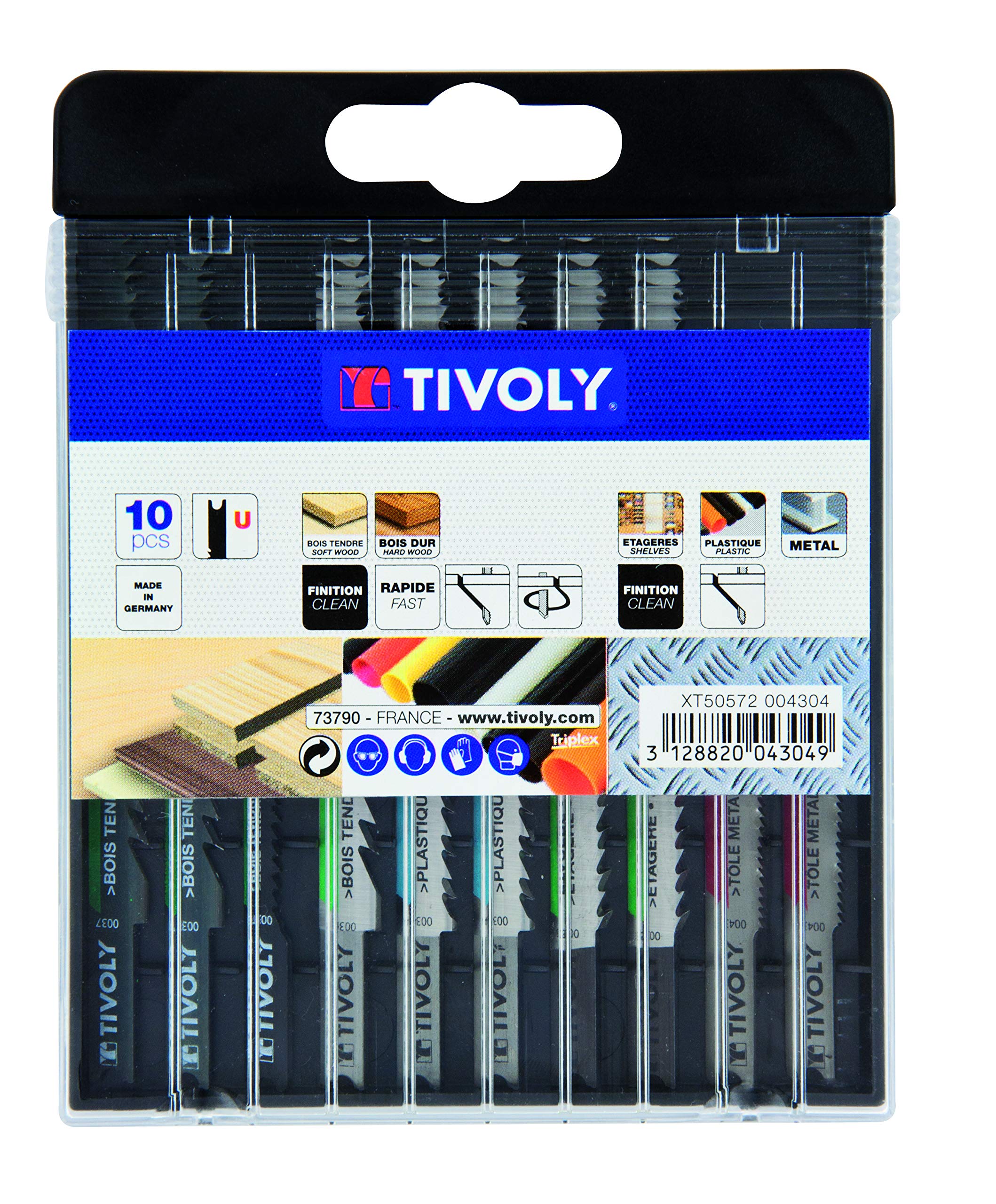 Tivoly xt50572004304 Set of 10 Jigsaw Blades B & D