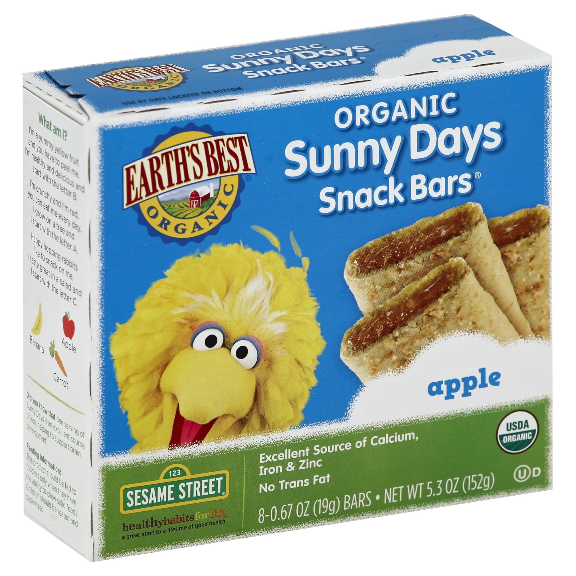 Earth's Best Organic Sunny Days Snack Bars Apple 8 Count (Pack Of 6) ( 5.3 Oz.. 35 91ySJ6Vgl0L