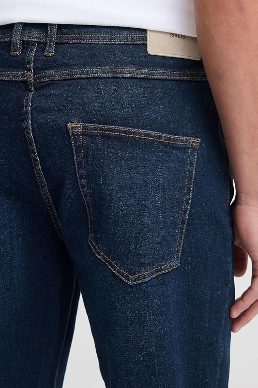 Herren Jeans - Klassische Herren Jeans mit geradem Schnitt, Ideal für Freizeit Oder Casual Friday — photo 6 sur 7