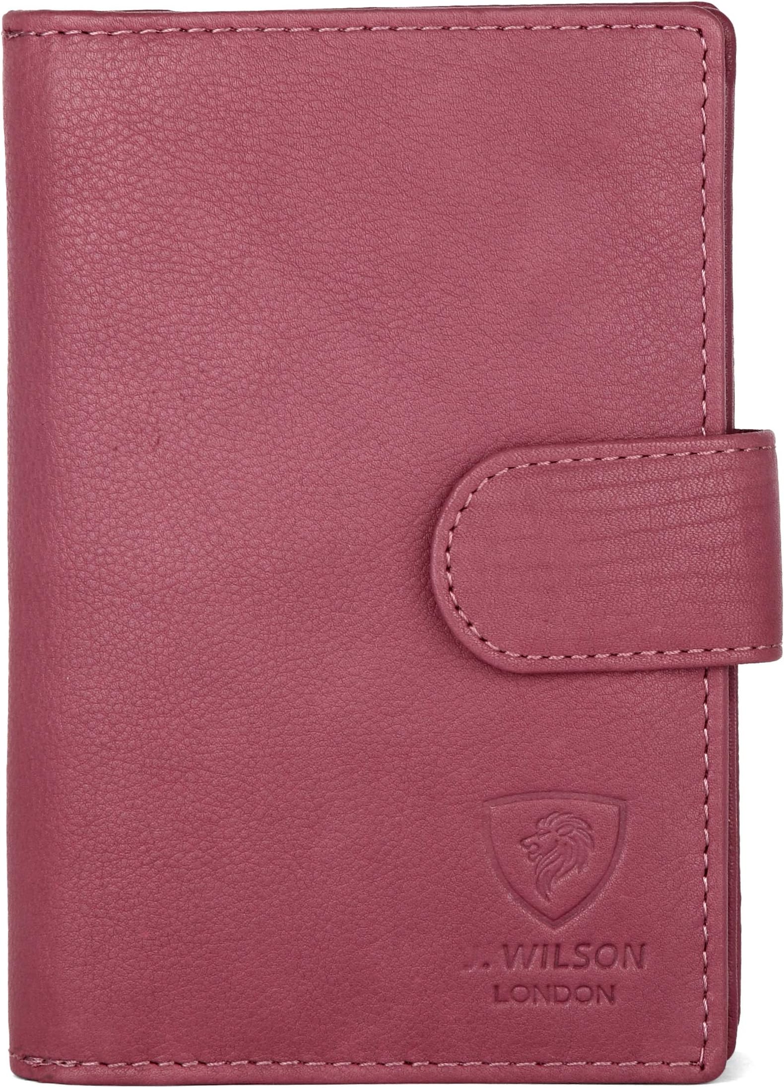 J. Wilson LondonLadies RFID Safe Designer Leather Purse Card Women Wallet Zip Pocket Boxed