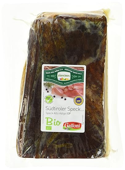 Galloni Sudtiroler Bio Speck Gga 1 4 Stuck 800 G Amazon De Lebensmittel Getranke