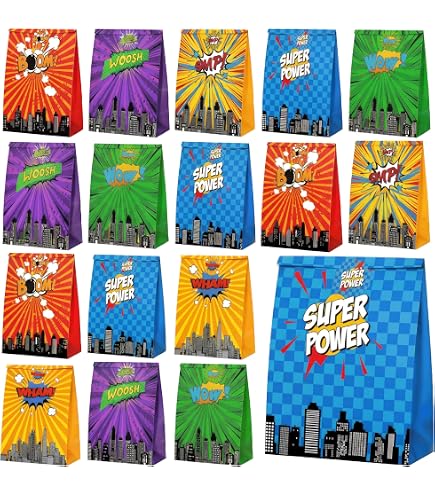 Cool Superhero Adesivi – 615 Pezzi Con Fumetti BOOM, WOW, COOL – Bomboniere, Regali, Decorazioni Feste E Inviti Di Compleanno