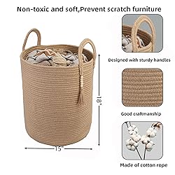 XUANGUO Rope Laundry Basket Laundry Hamper for