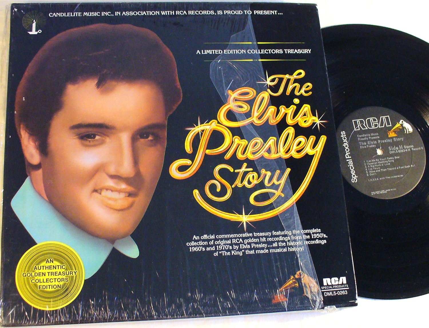  the Elvis Presley Story, 5 LP, Candlelite Music Music