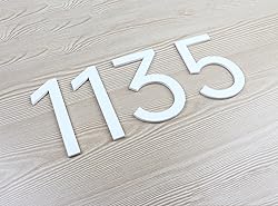 5 Inch Adhesive Numbers, White house Numbers for