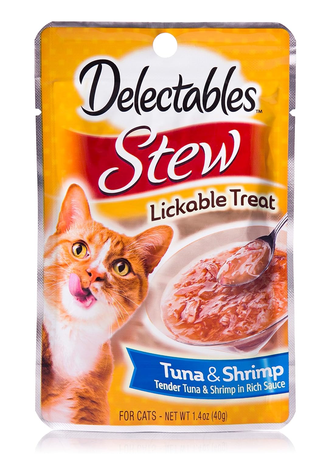 Hartz Delectables Lickable Cat Treats Pack of 12 Stew Tuna Shrimp