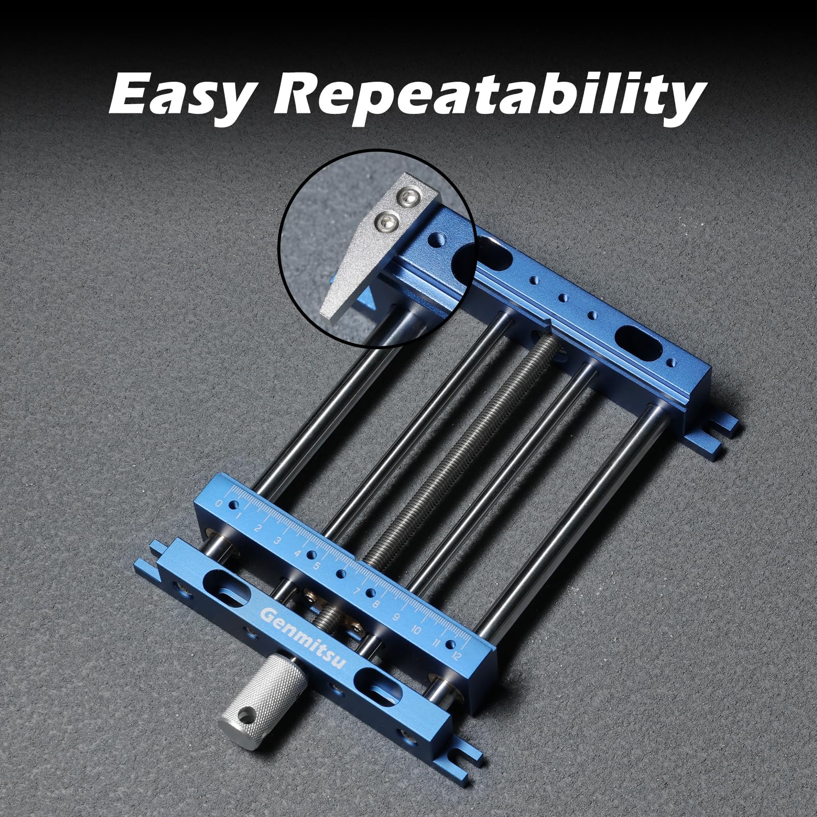 Upgrade Aluminum Bench Vise Clamp, High-Precision CNC Router Clamp for Unique Shaped Woodworking & Metalworking Milling Project, Size 9.4