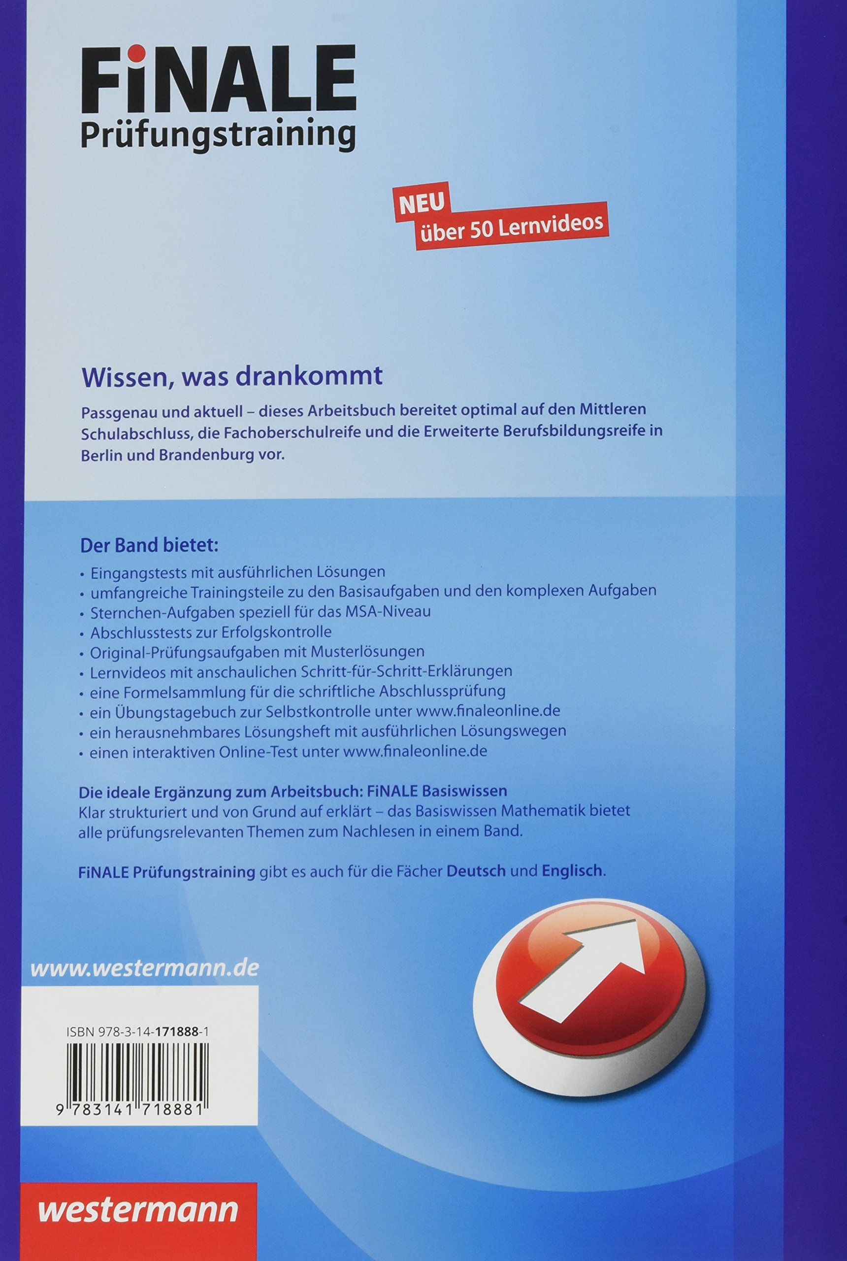 Finale Prufungstraining Mittlerer Schulabschluss Fachoberschulreife Erweiterte Bildungsreife Berlin Und Brandenburg Amazon Com Books