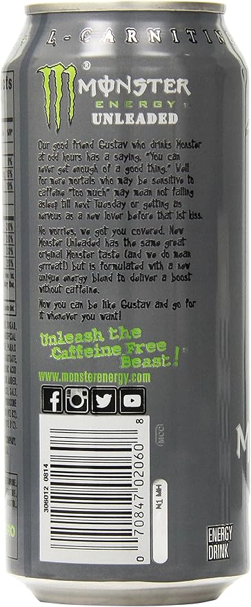 Monster Energy Drink Unleaded 16 Ounce Pack Of 24 Amazon Ca Grocery