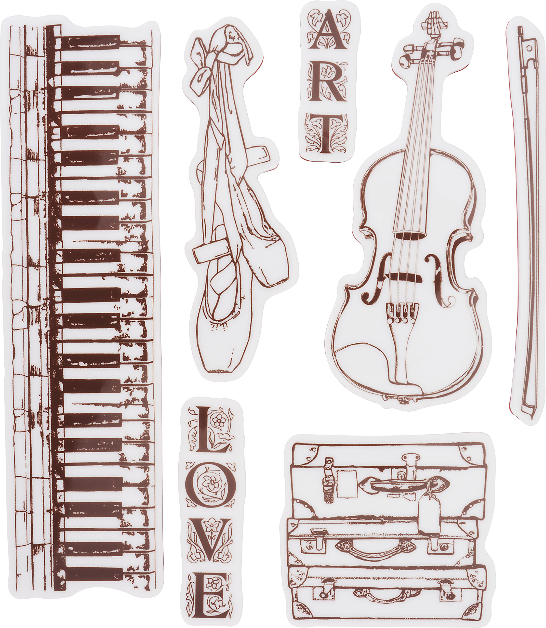 Stamperia Natural Rubber Stamp-Passion Love Art, 14 x 18 cm