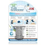 TubShroom the Revolutionary Tub Drain Protector Hair Catcher/Strainer/Snare, Gray