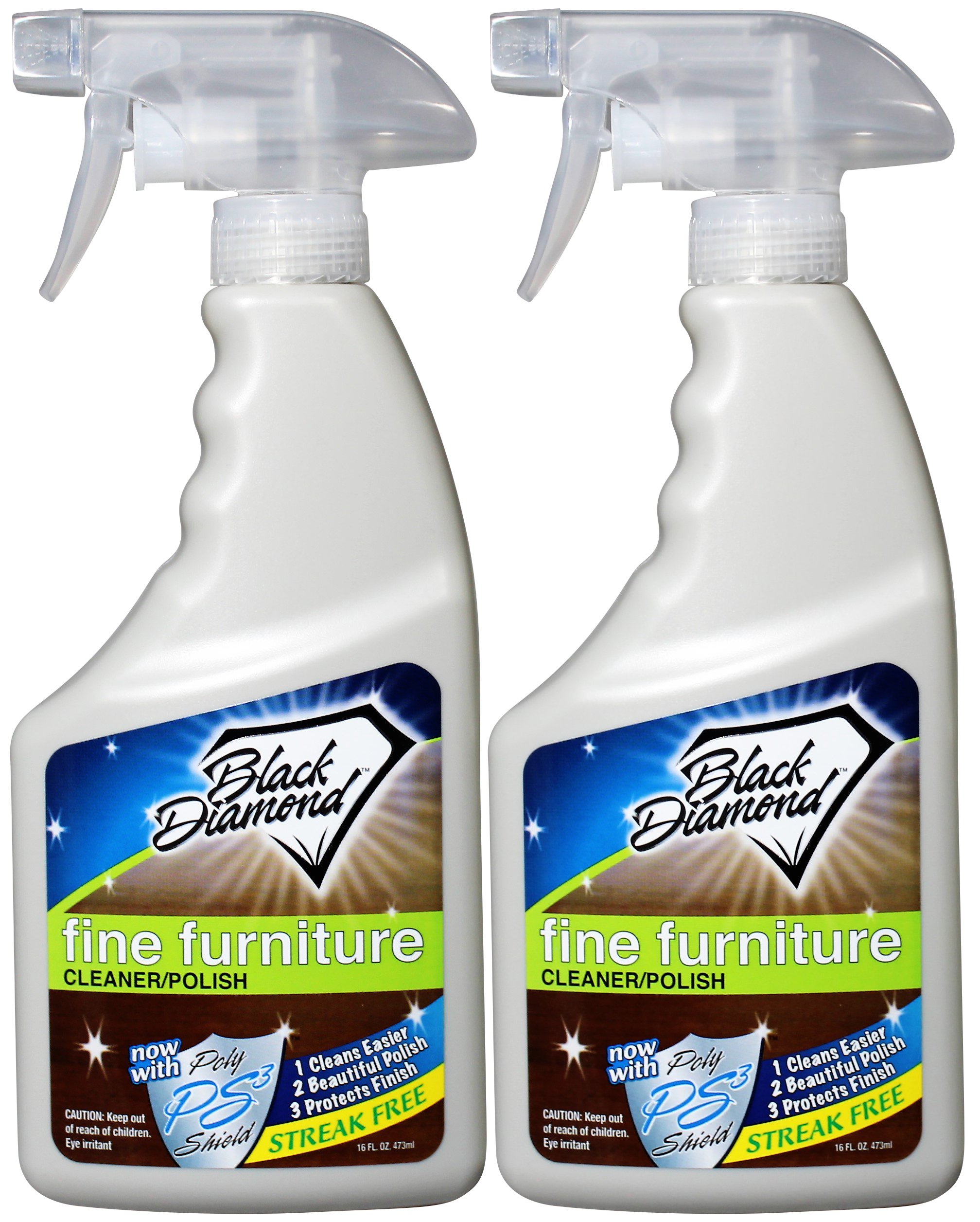 Fine Furniture Cleaner & Polish: Add a Beautiful Spray Shine to your Furniture and Wood Cabinets. By Black Diamond Stoneworks. (2-pints)