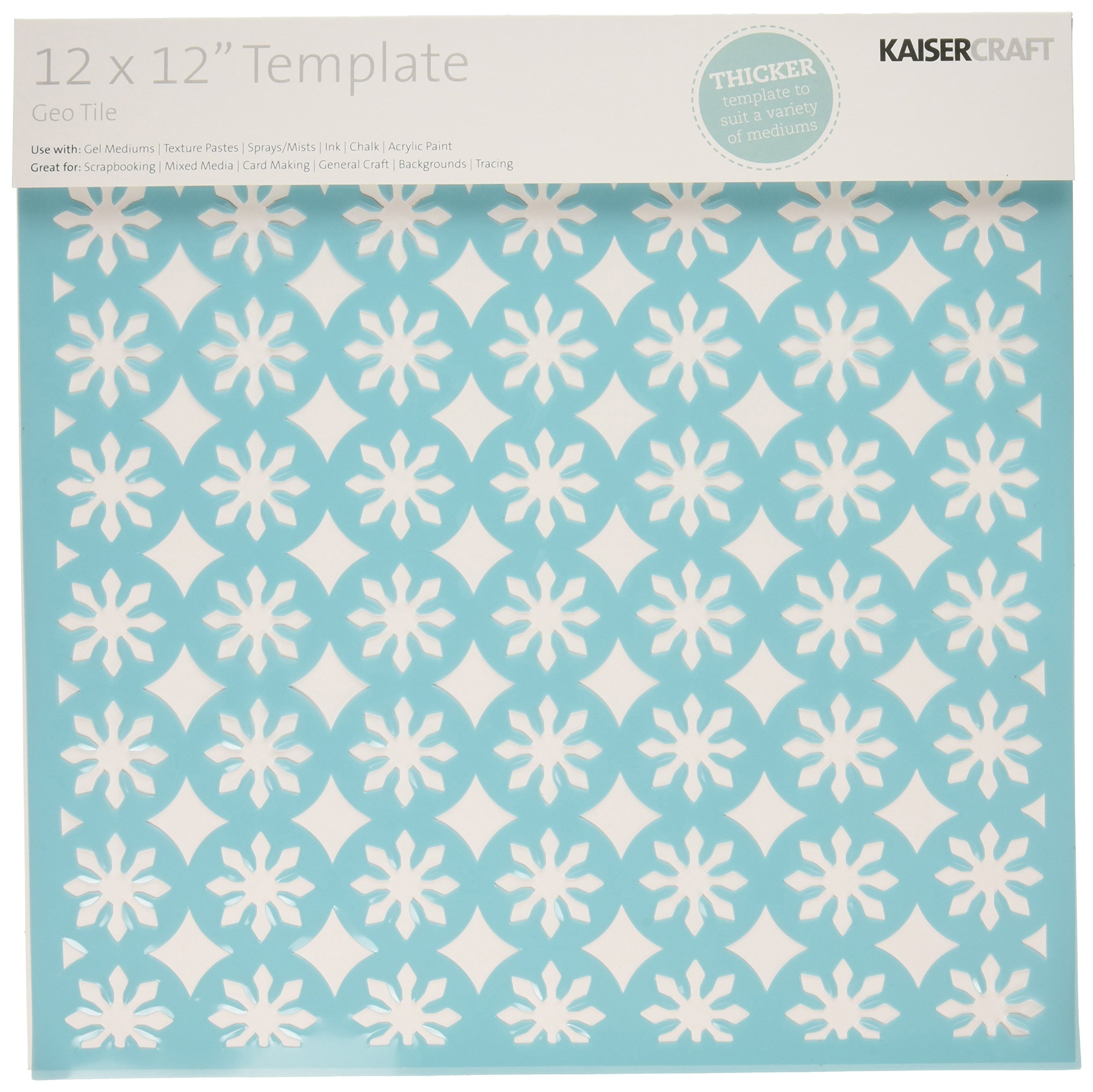 Kaiser Craft "Geo Tile" Die Cut Polypropylene Template