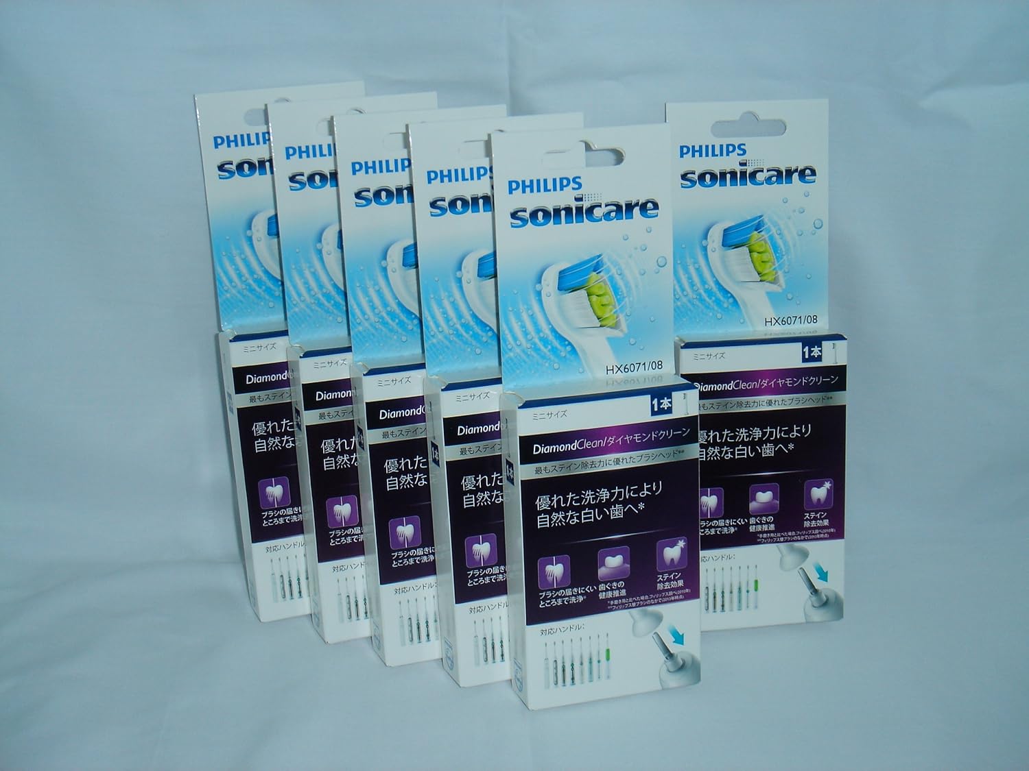 ソニッケアー ダイヤモンドクリーン替えブラシ ミニ 6本 B00k5k2986 注目ショップ