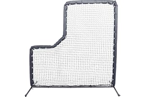 Ascent Sports Deluxe L-Screen 7'x7' for Baseball, Softball, and Cricket. Protection and Practice Screen. Ultra-Sturdy and Dur