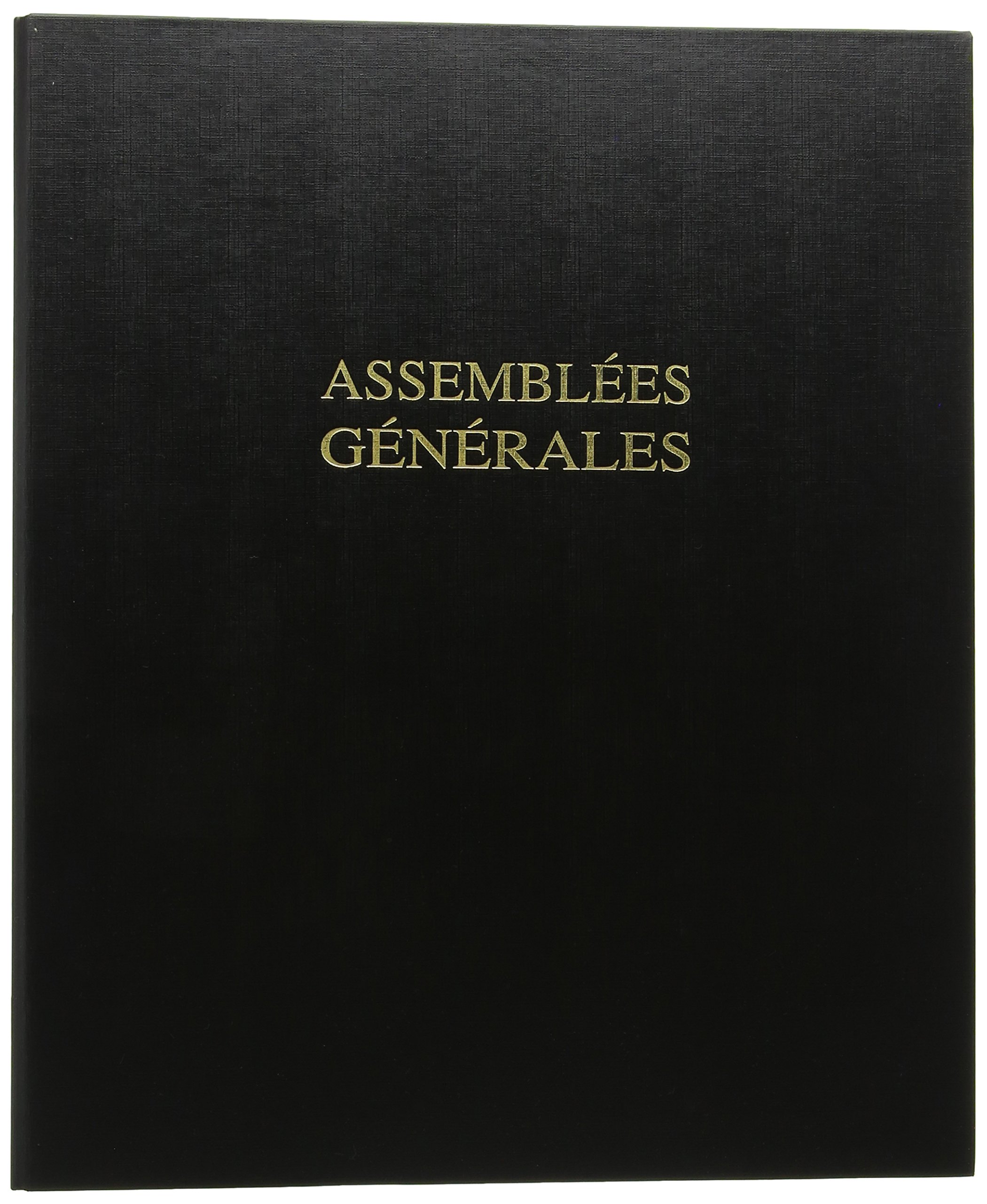 le dauphin - Ref. 931D - 1 black legal binder 4 rings GENERAL ASSEMBLY - Spine 37 mm - 4 rings - Plastic cover, paper interior delivered with refill 100 numbered sheets - A4 format