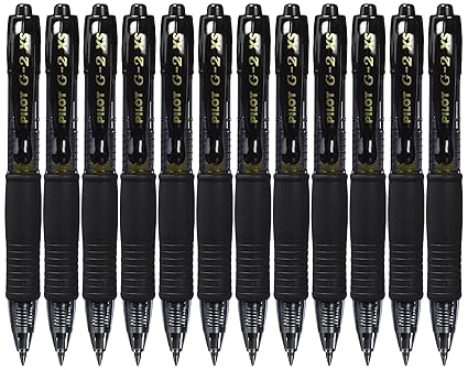 Pilot G2 Pixie Roller Tintenroller Geltinte 0,7 mm schwarz 12 Stück