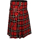 Tartan Utility Kilts for Men 8 Yard 13oz Kilt Available in Various Scottish Tartans