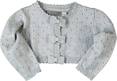baby silver cardigan
