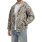 Anoumcy Camo Zip up Hoodie Men Full-Zip Fleece Hoodies Oversized Hooded Sweatshirts Maple Leaf Print Long Sleeve Sweatshirt