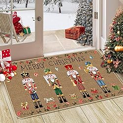 TREWAVE Nutcracker Christmas Doormat Decorative